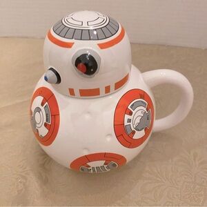 Star Wars BB8 Droid Ceramic mug and lid. Excellent Preowned condition